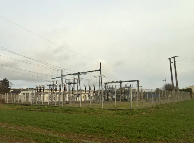 Pont-l’Abbé high-voltage substation — General view